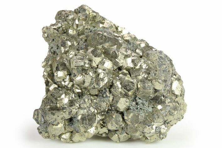 Gleaming Pyrite Crystal Cluster - Peru #271593